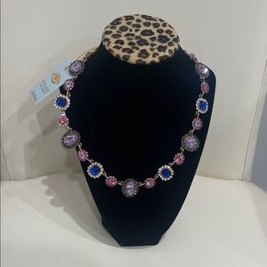 Eye Candy Vibrant Purple, Pink, and Blue "Gems" "Statement" Necklace